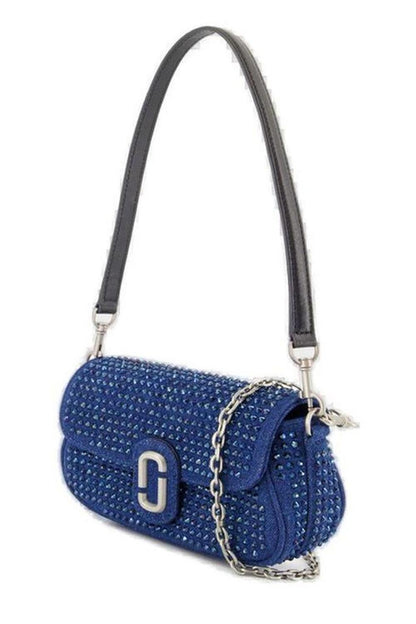 Marc Jacobs The Crystal Denim Clover Shoulder Bag