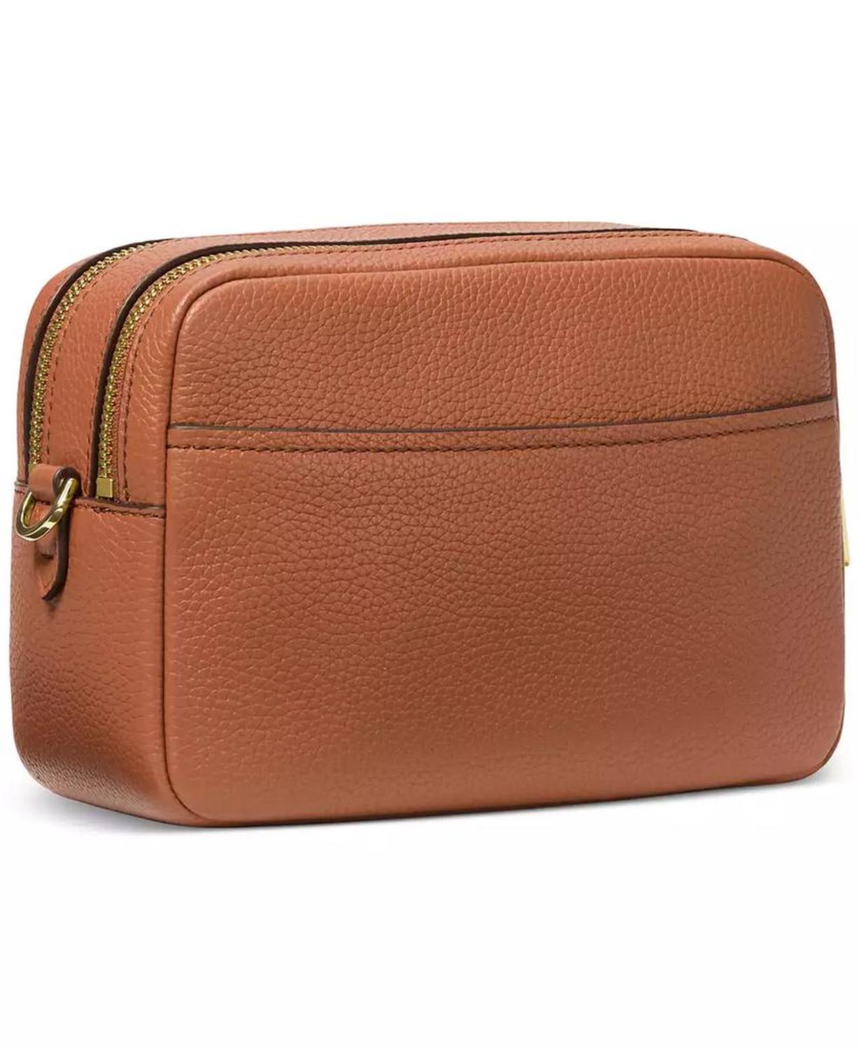 Bryant Medium Leather Double Zip Chain Camera Crossbody