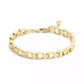 Gold Beveled Signature C Link Bracelet