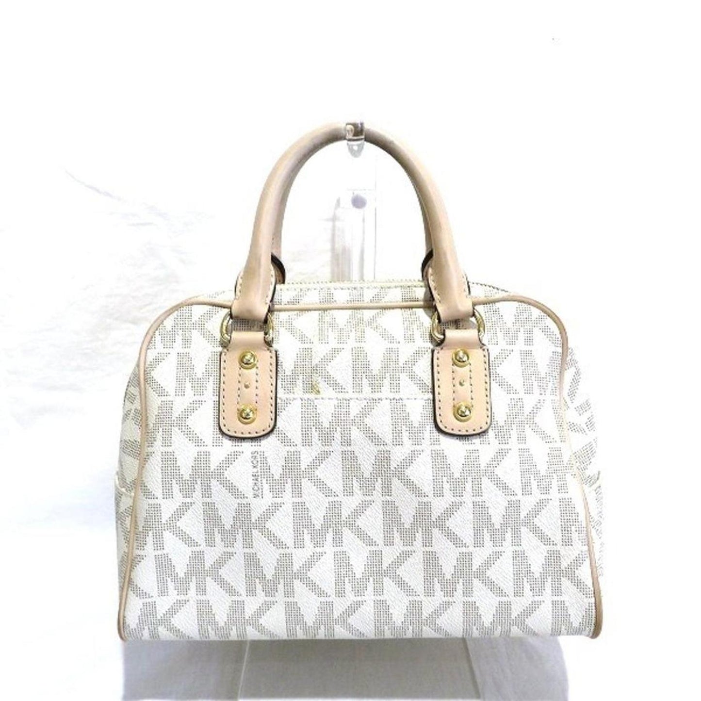 Leather Pvc Boston Bag Shoulder Bag (Pre-Owned)