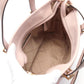 pink Coated Canvas Leather Tote Bag (Pre-Owned)