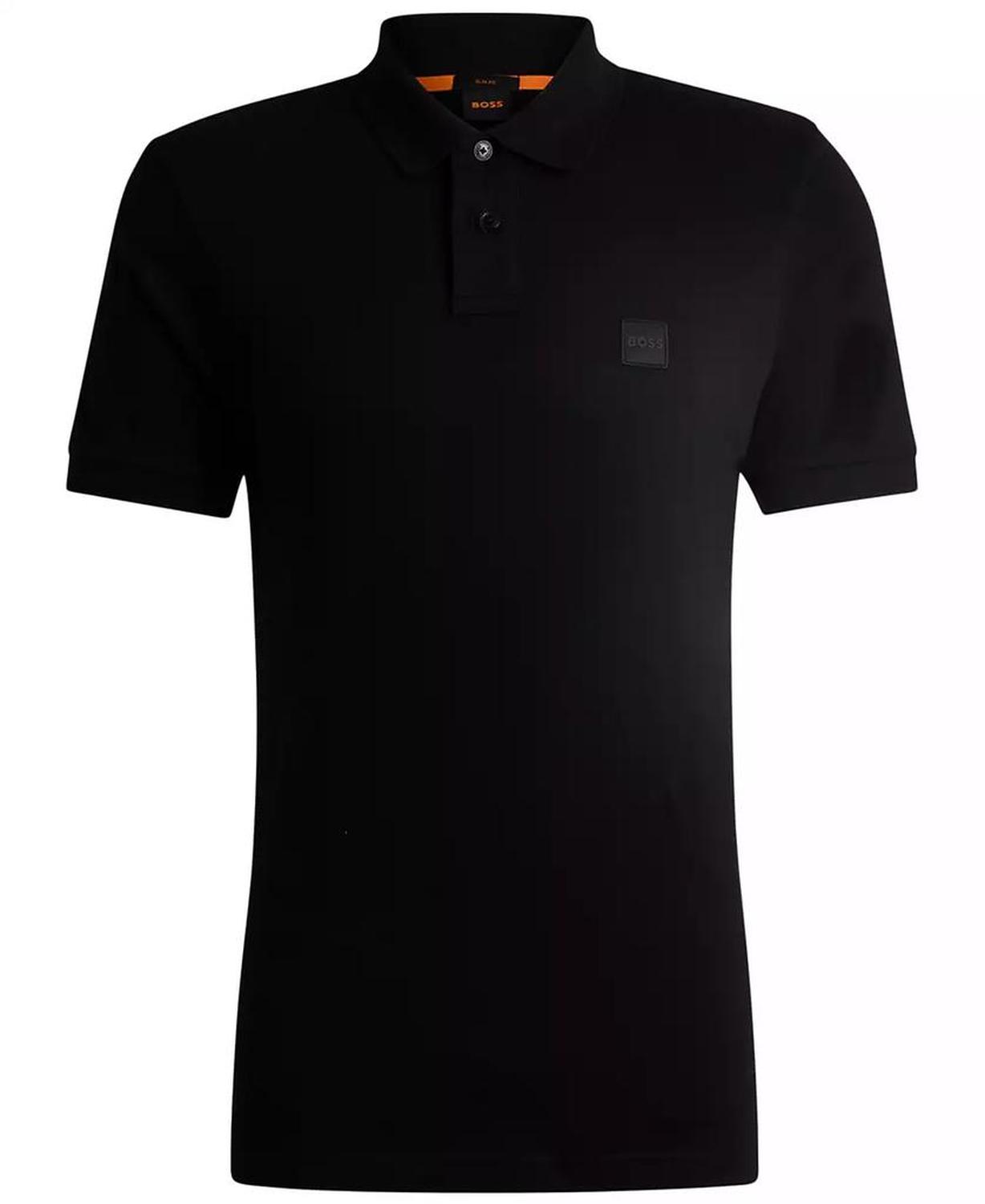 Men's Logo Patch Stretch-Cotton Slim-Fit Polo Shirt