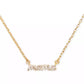 Gold-Tone Mama Said Pavé Pendant Necklace, 16" + 3" extender