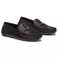 Women's Flower Stud Round Toe Moccasin Loafers