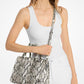 Laila Medium Snake Embossed Leather Satchel