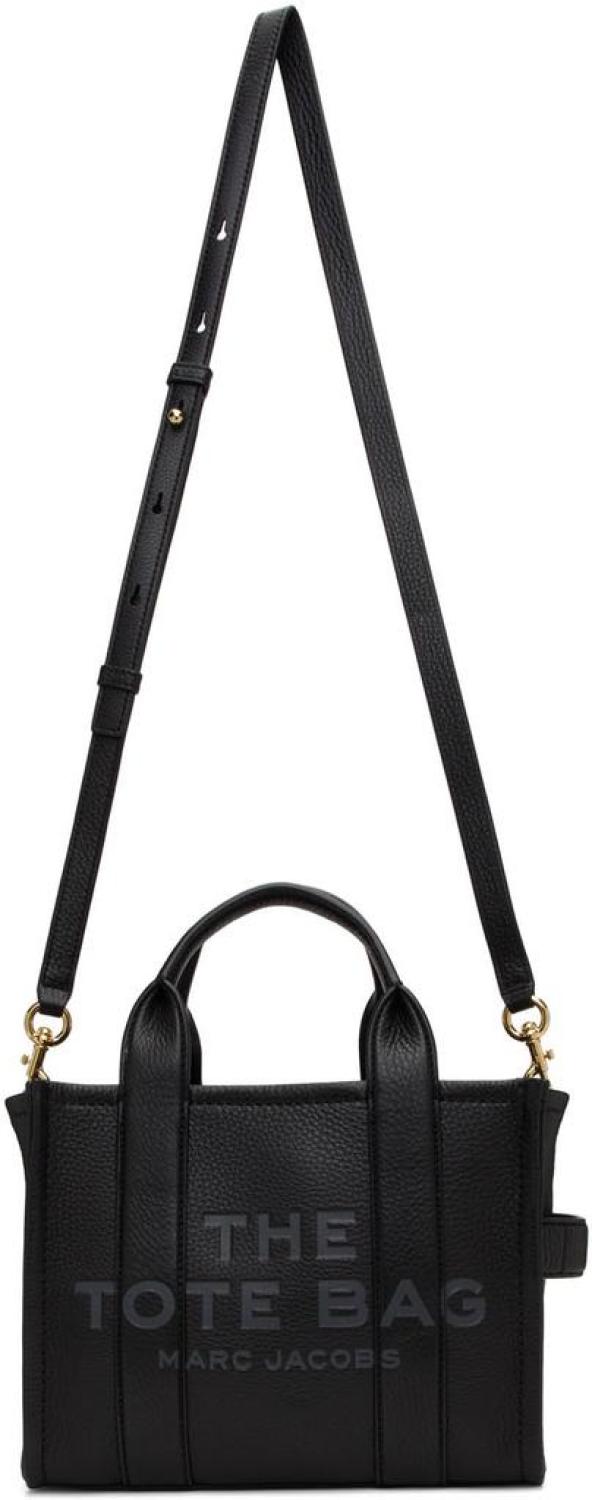 Black 'The Leather Mini Tote Bag' Tote
