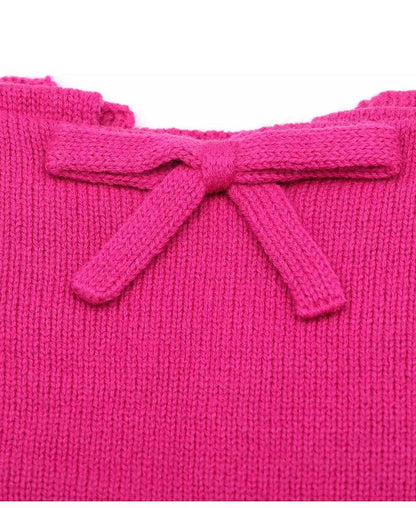Women's Bow Rib Ruana Wrap