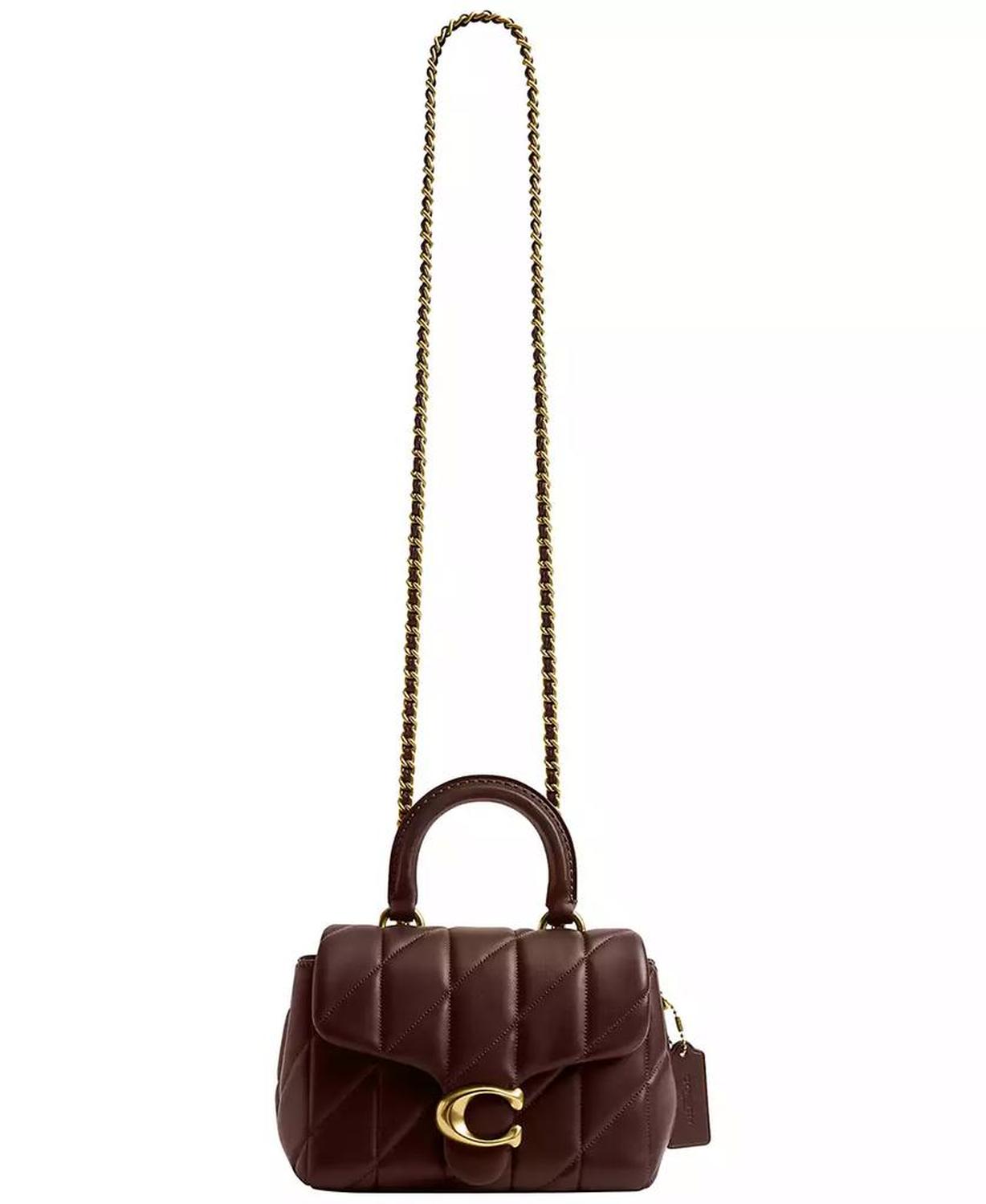 Quilted Tabby Mini Leather Top Handle Bag