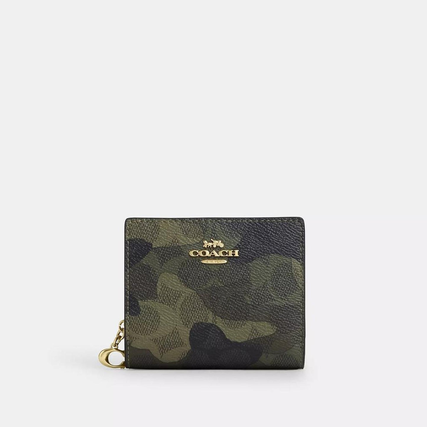 Coach Outlet Snap Wallet In Signature Camo Print