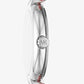 Laney Silver-Tone and Lizard Embossed Leather Watch