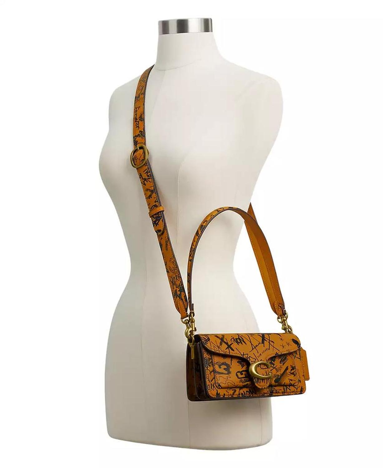 Tabby Small Graffiti Print Leather Shoulder Bag 20