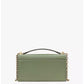 Women's Deco Pebbled Mini Flap Chain Crossbody Bag