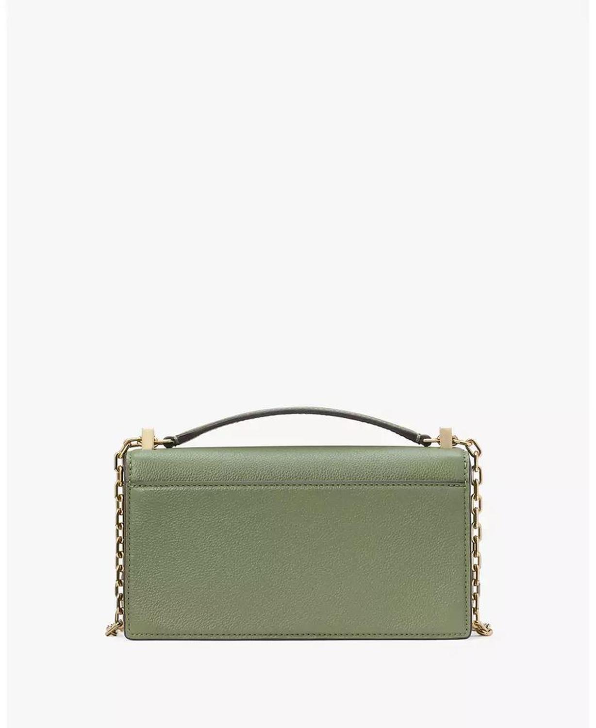 Women's Deco Pebbled Mini Flap Chain Crossbody Bag