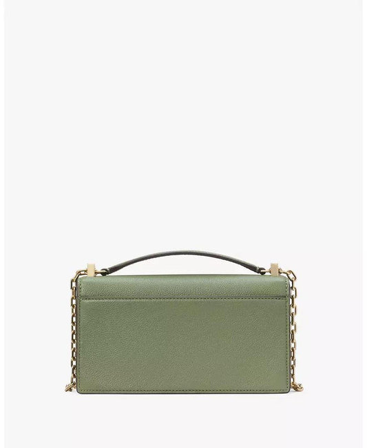 Women's Deco Pebbled Mini Flap Chain Crossbody Bag