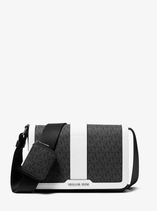 Cooper Color-Block Signature Logo Crossbody Bag with Pouch