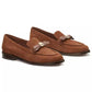 Women's Deco Bow Pebbled Leather Loafers
