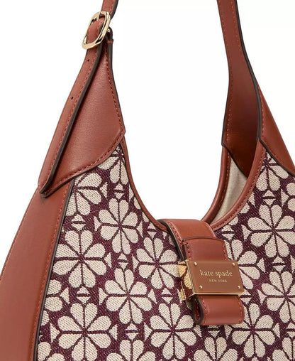 Spade Flower Jacquard Shoulder Bag
