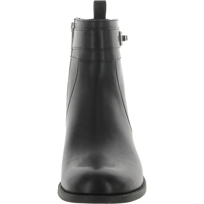 Padma Womens Leather Ankle Booties
