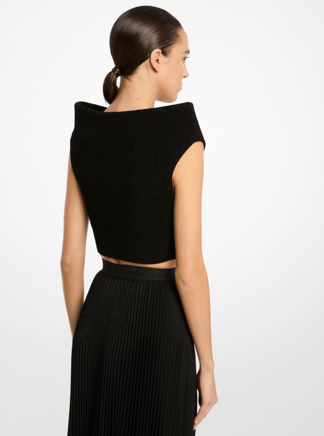 Crepe Stretch Viscose Bateau Top