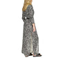 Women's Zebra-Print Belted Maxi Dress