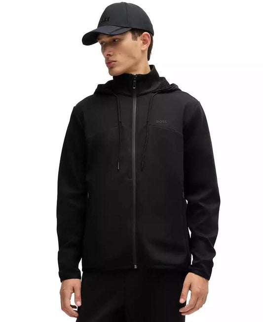 Men's Bonded-Fleece Zip-Up Hoodie