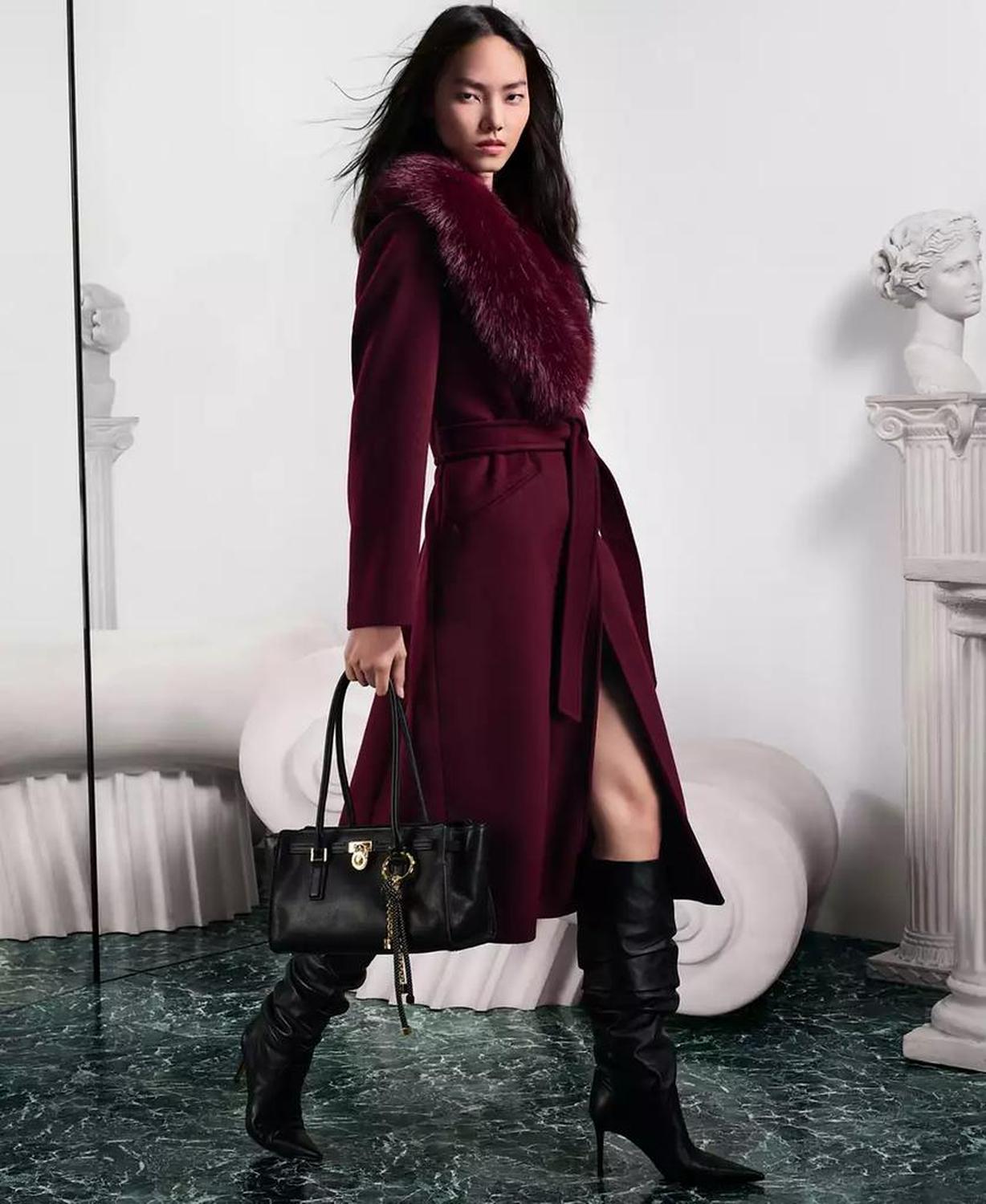 Michael Kors Hamilton Moderne Small Leather Satchel