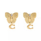 Faux Stone Signature Heritage Butterfly Earrings