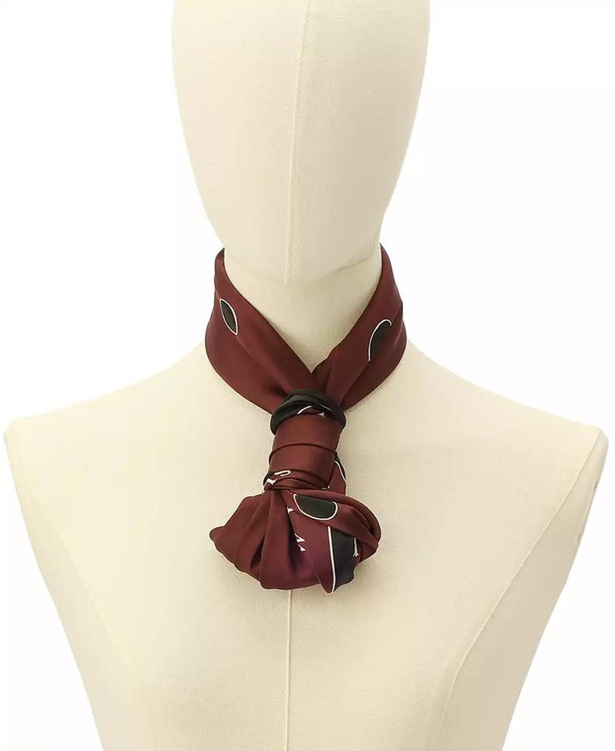 Downtown Dot Silk Square Scarf