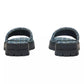 The Slide Denim Monogram Sandals