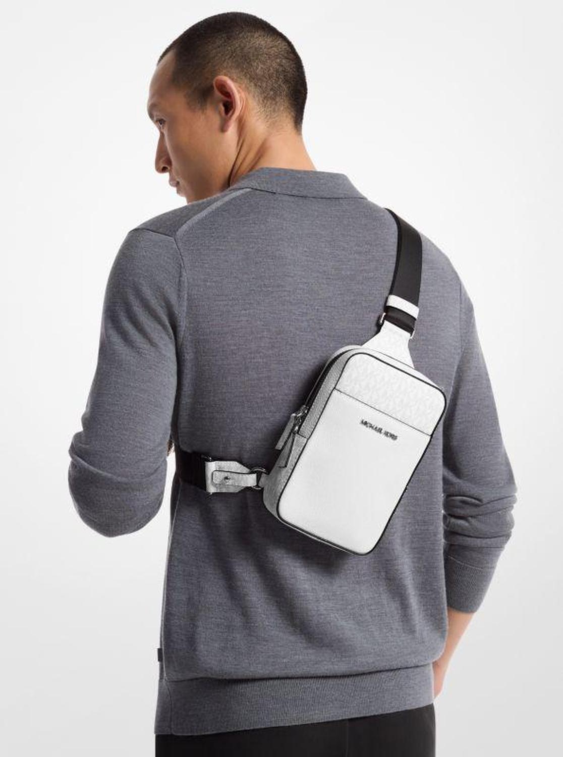 Cooper Leather and Logo Sling Pack