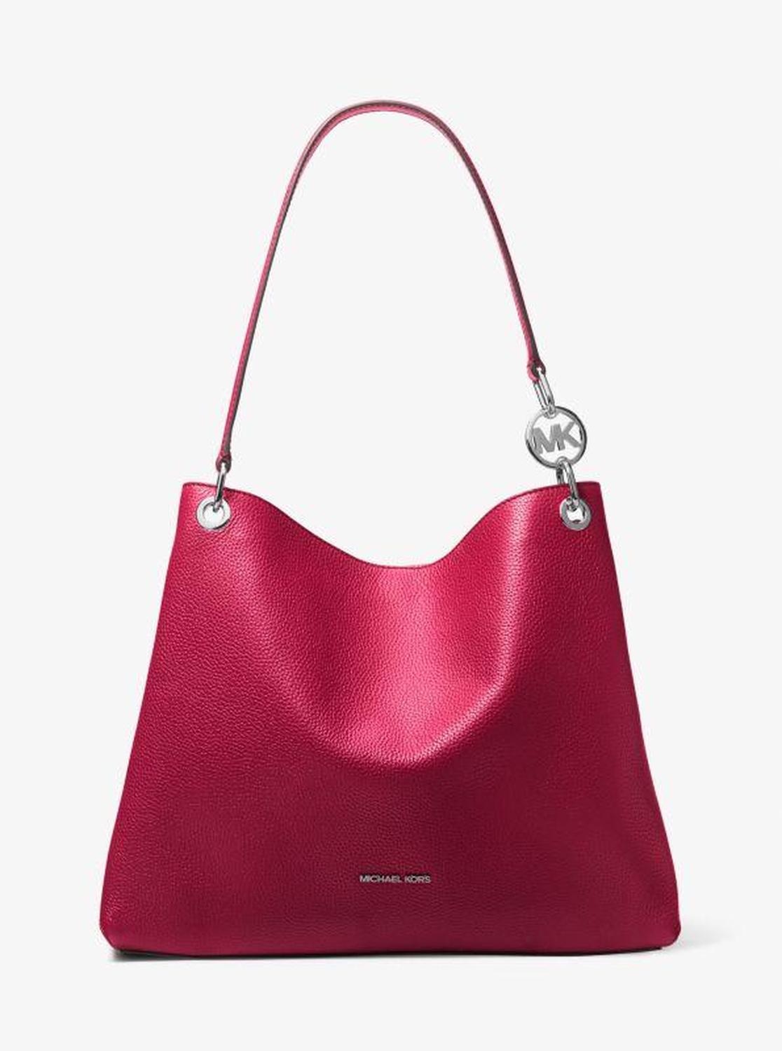 Christina Large Pebbled Leather Shoulder Bag
