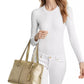 Astor Medium Studded Leather Shoulder Tote