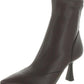 Womens Faux Leather Dressy Ankle Boots