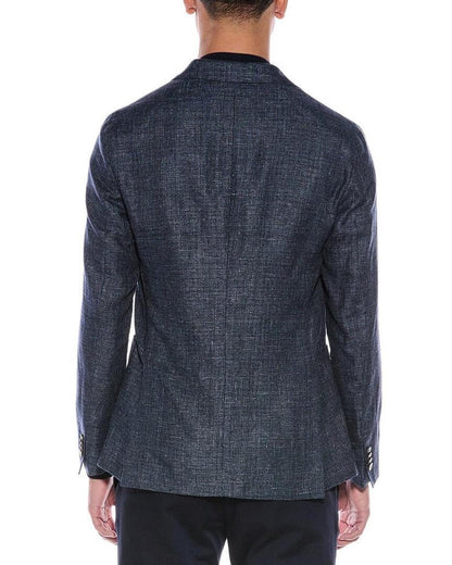 Slim Fit Wool & Linen-Blend Blazer