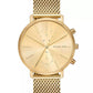 Men's Blake Multifunction Gold-Tone Mesh Watch, 42mm