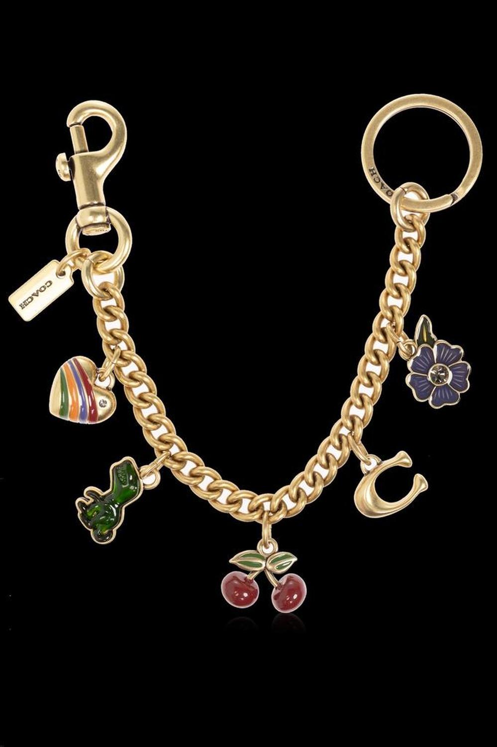 Coach Motif Chain Bag Charm