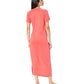Lace-Up T-Shirt Dress