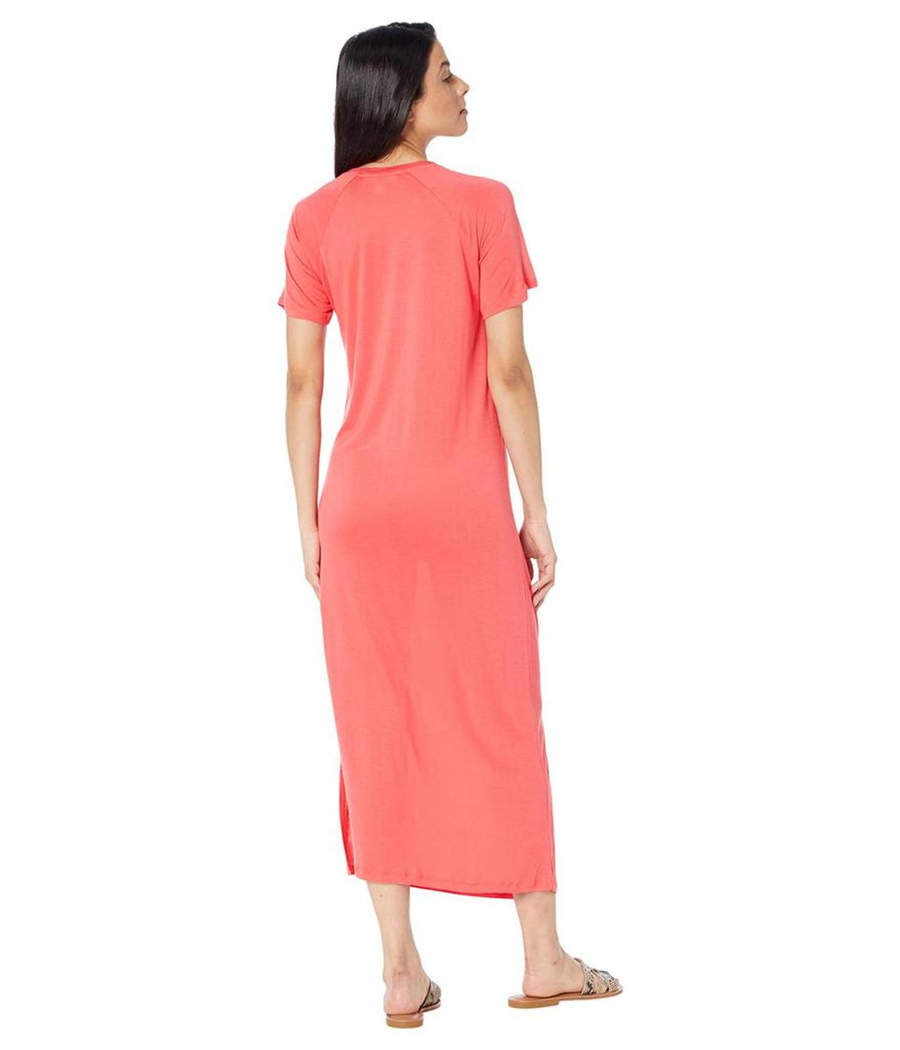 Lace-Up T-Shirt Dress