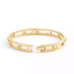 Faux Stone Signature C Open Bangle Bracelet