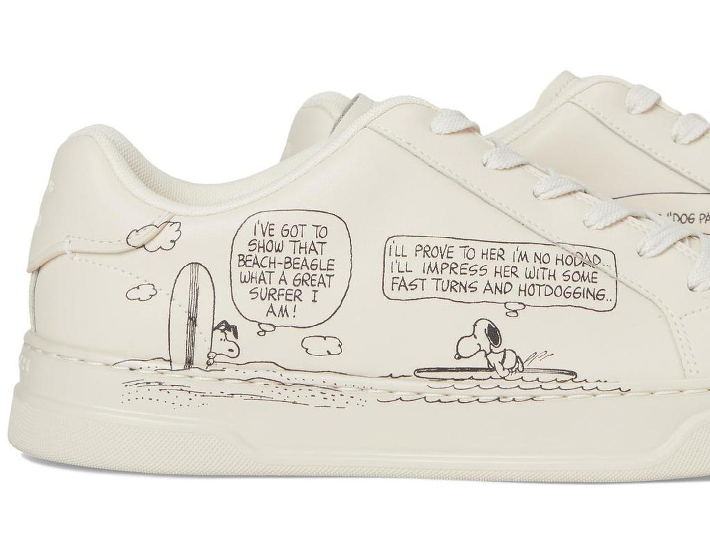 Peanuts Comic High Line Leather Sneakers