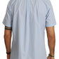 Dolce & Gabbana Elegant Blue Cotton Casual Shirt