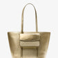 Jet Set Large 2-in-1 Metallic Leather Tote Bag