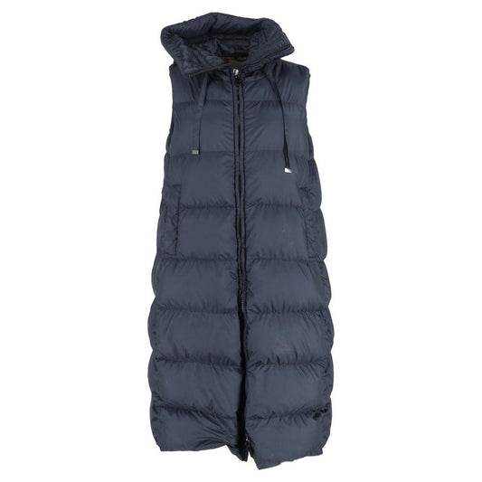 The Cube Seigel Down Vest in Navy Blue Polyamide