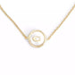 Signature Mother of Pearl Coin Slider Bracelet