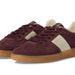 Suede Leather Block Low Profile Sneakers