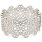 Spade Flower Lace Wide Bangle Bracelet