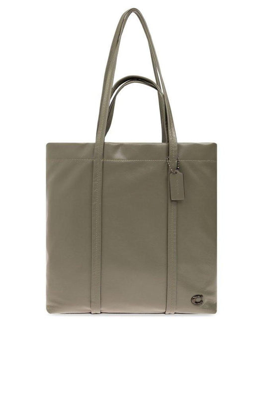 Coach Logo-Plaque Shopper Bag
