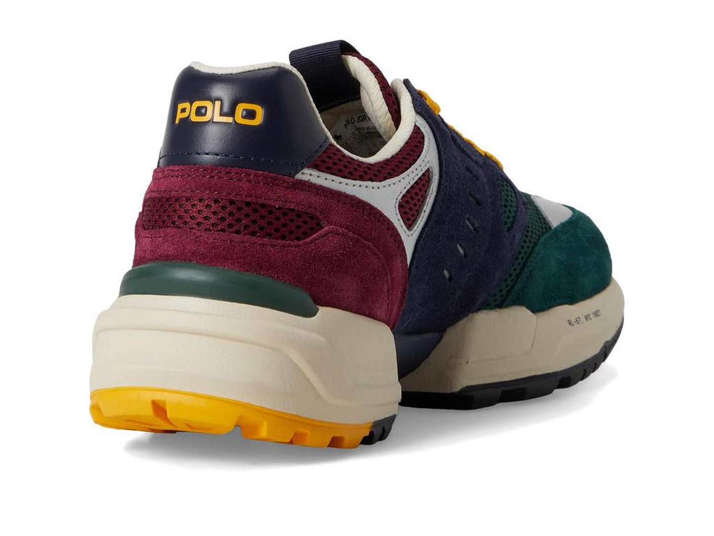 Suede Mesh-Polo Jgr Pp-Sneakers-Low Top Lace