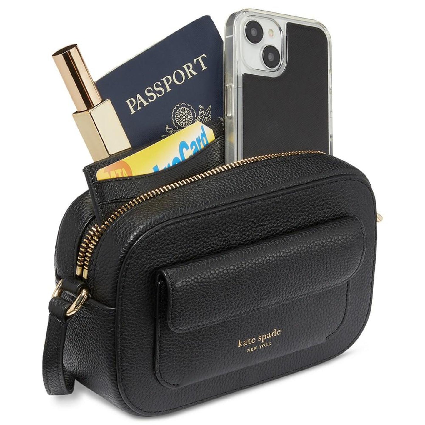 Ava Colorblocked Pebbled Leather Mini Crossbody