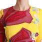 Dolce & Gabbana Sunshine Bloom Sheath Knee-Length Dress